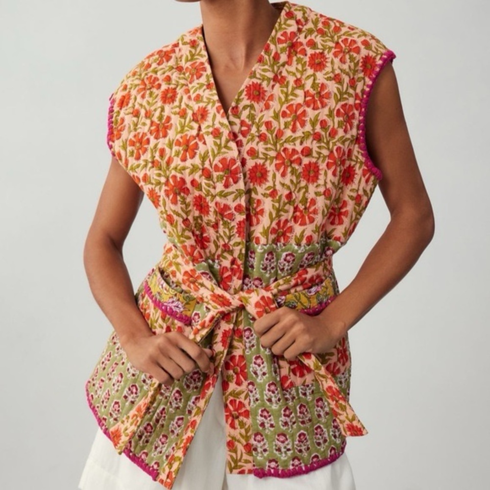 Mochi Floral Quilted Vest